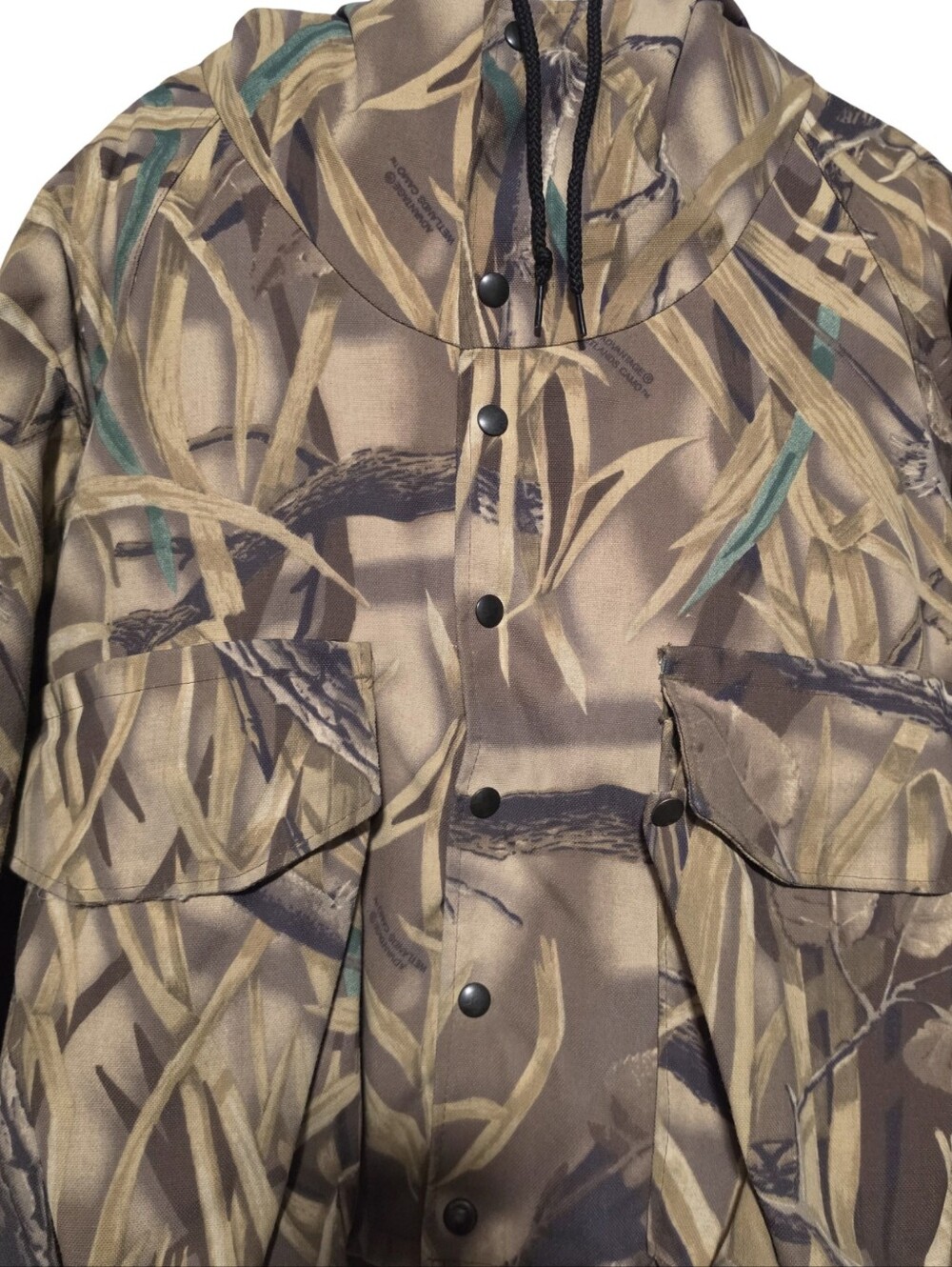 VINTAGE 90s WALLS Hunting Jacket Mens Medium Brown Advantage Wetlands Camo USA - Picture 4 of 13